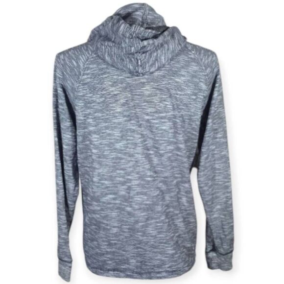 H&M BLUE MARBLED HOODIE SZ.S EUC. - Picture 3 of 5